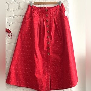 Free people midi corduroy skirt